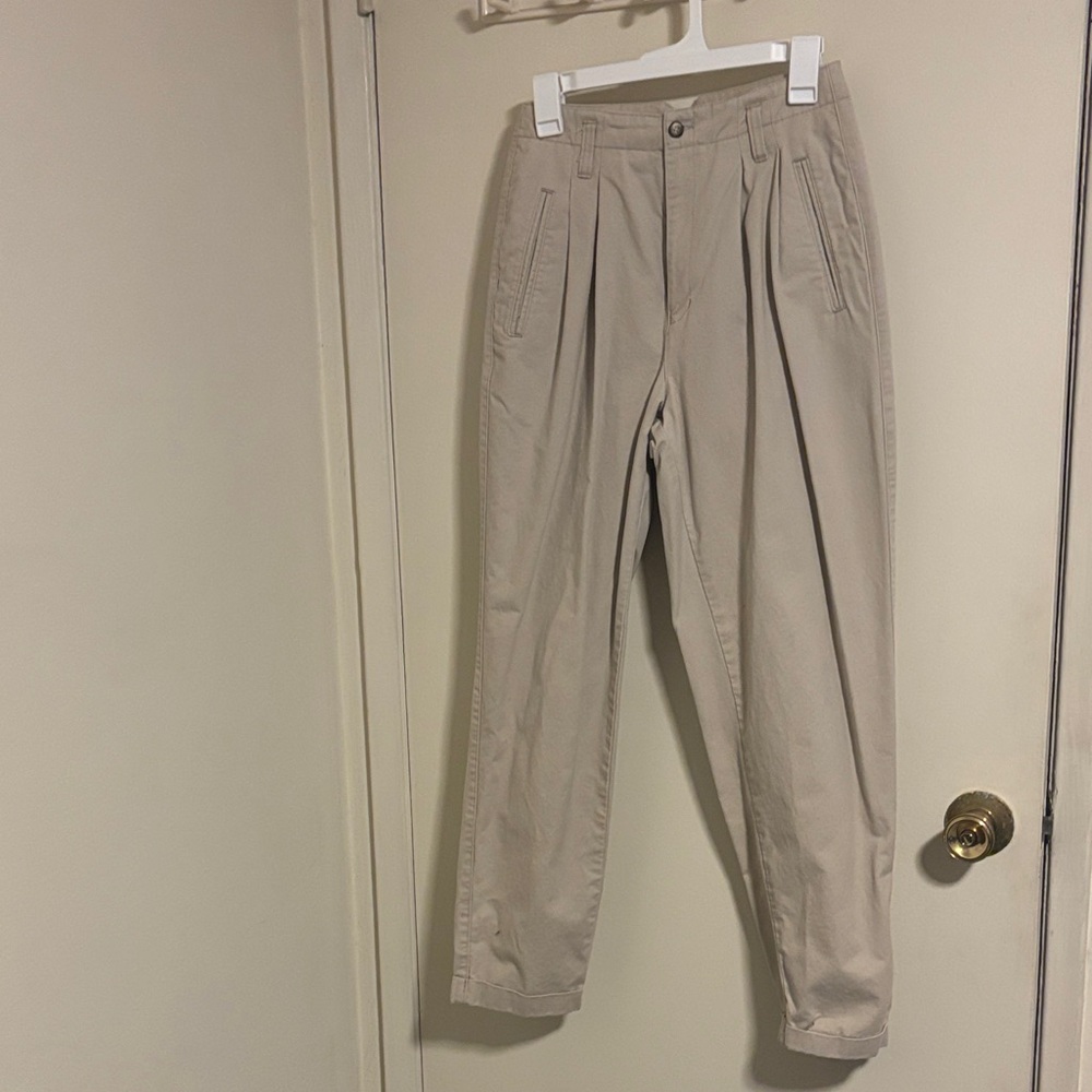 Anchor Blue Women's Beige Straight Leg Pants
